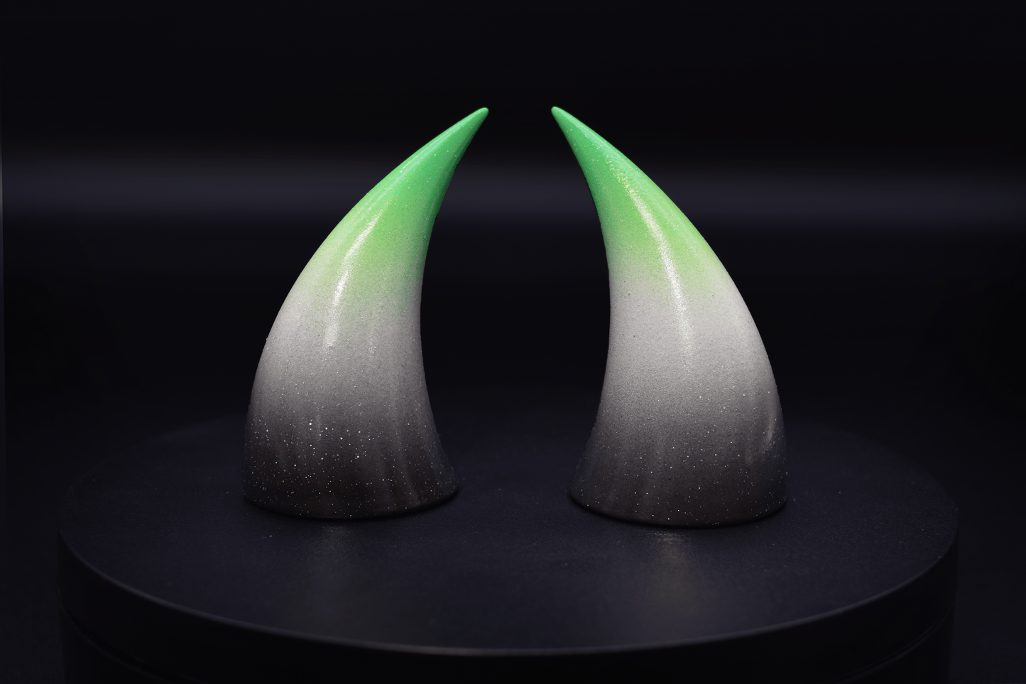 Aromantic Pride Incubus Horns - Glitter - Haus of Brimstone -