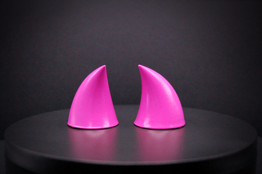 Barbed Pink Imp Horns - Gloss - Haus of Brimstone -