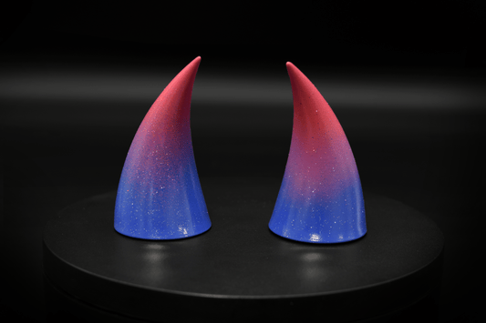 Bisexual Pride Incubus Horns - Glitter - Haus of Brimstone -