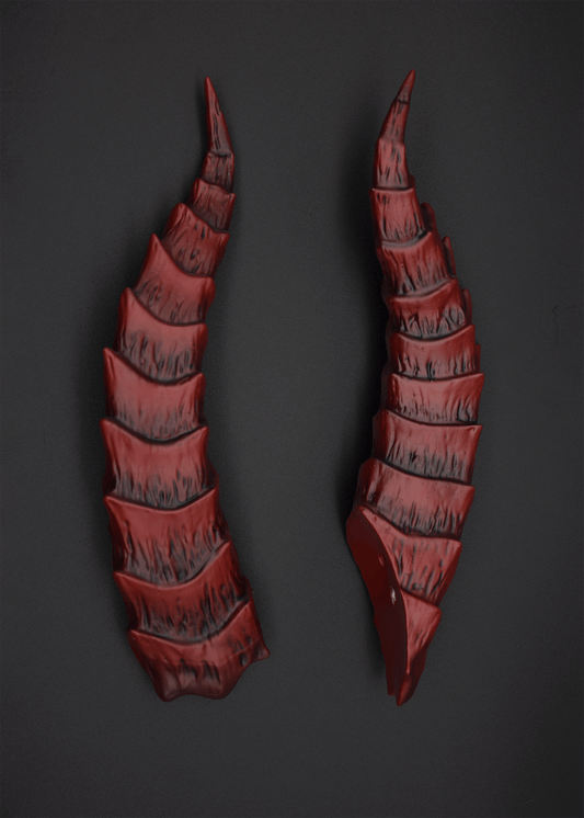 Bordeaux Tiefling Horns - Matte - Haus of Brimstone -