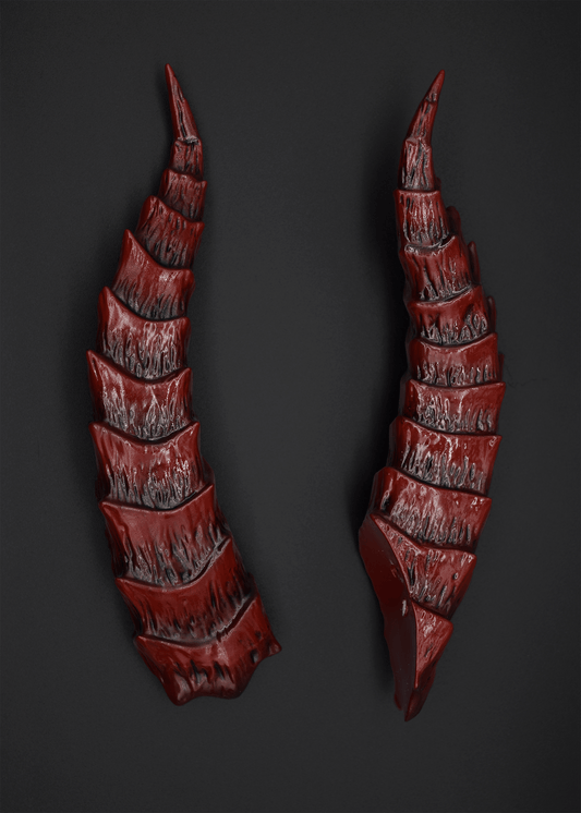 Bordeaux Tiefling Horns - Gloss - Haus of Brimstone -