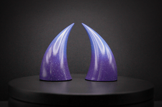 Celestial Ombré Incubus Horns - Rainbow Glitter - Haus of Brimstone -