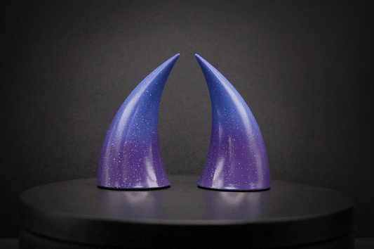 Celestial Ombré Incubus Horns - Rainbow Glitter - Haus of Brimstone -