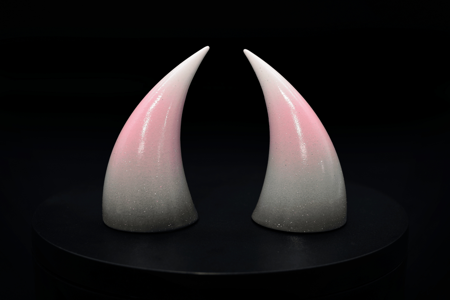 Demigirl Pride Incubus Horns - Glitter - Haus of Brimstone -