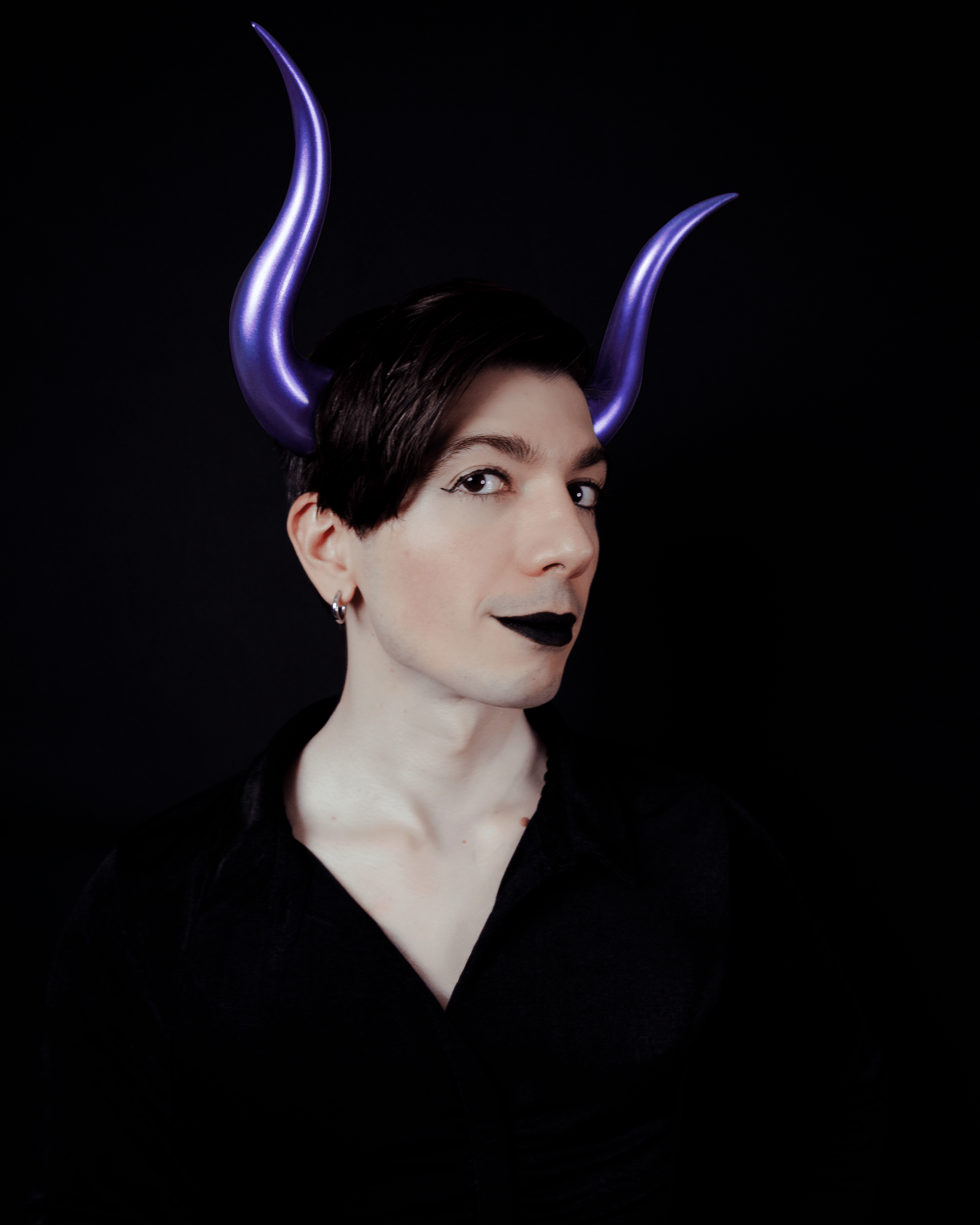ExHeal wears Succubus horns in Elixir Violet.