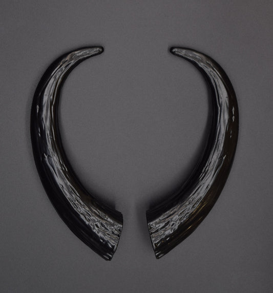 Black Azazel Horns - Gloss - Haus of Brimstone -