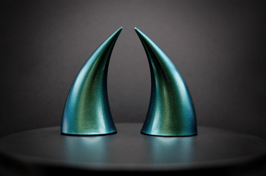 Kelpie Turquoise Incubus Horns - Metallic - Haus of Brimstone -