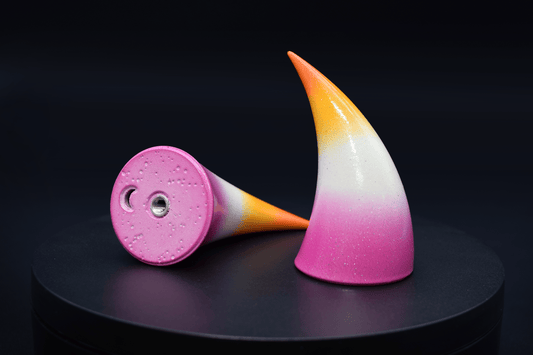 Lesbian Pride Incubus Horns - Glitter - Haus of Brimstone -