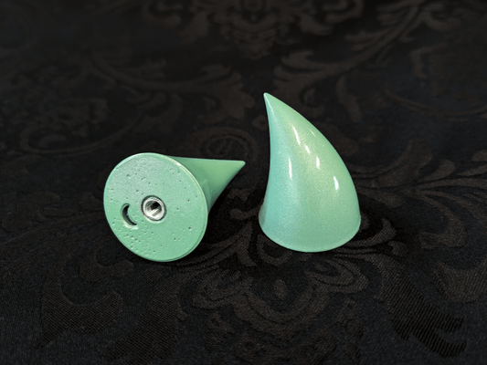 Lichentious Green Imp Horns - Metallic - Haus of Brimstone -