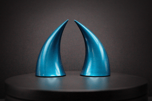 Liminal Blue Incubus Horns - Metallic - Haus of Brimstone -