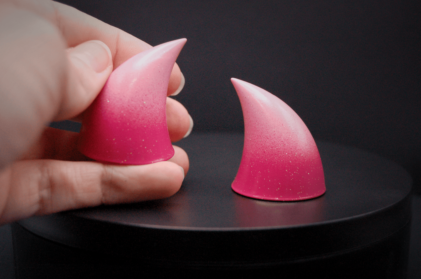 Rapture Ombré Imp Horns - Glitter - Haus of Brimstone -