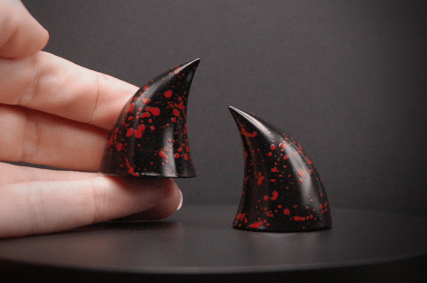 Slasher Black Imp Horns - Gloss - Haus of Brimstone -