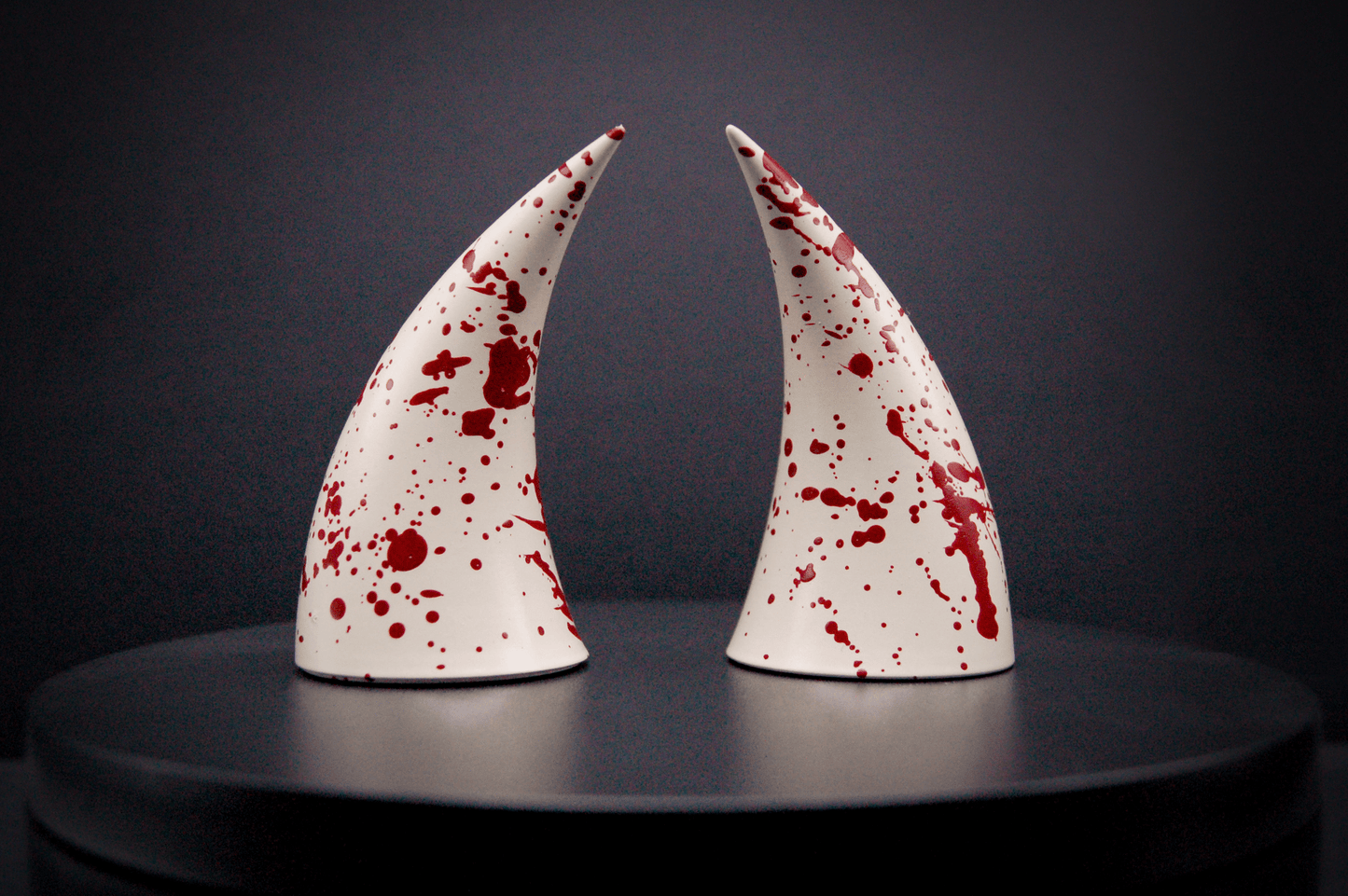 Slasher White Incubus Horns - Gloss - Haus of Brimstone -
