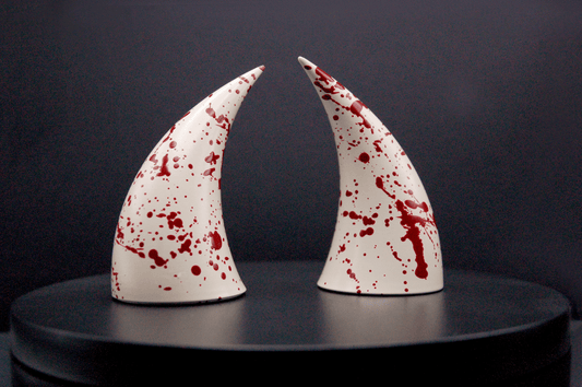 Slasher White Incubus Horns - Gloss - Haus of Brimstone -