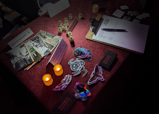 Holographic Vinyl Sticker - Haus of Brimstone -