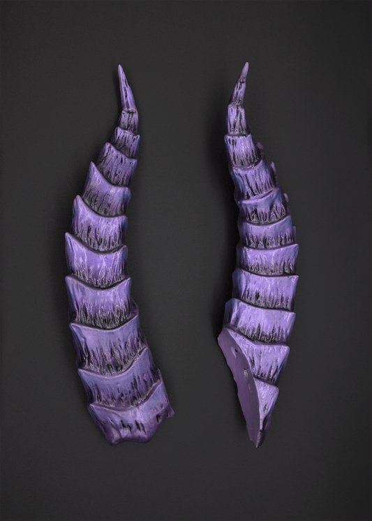 Wraith Violet Tiefling Horns - Iridescent - Haus of Brimstone -