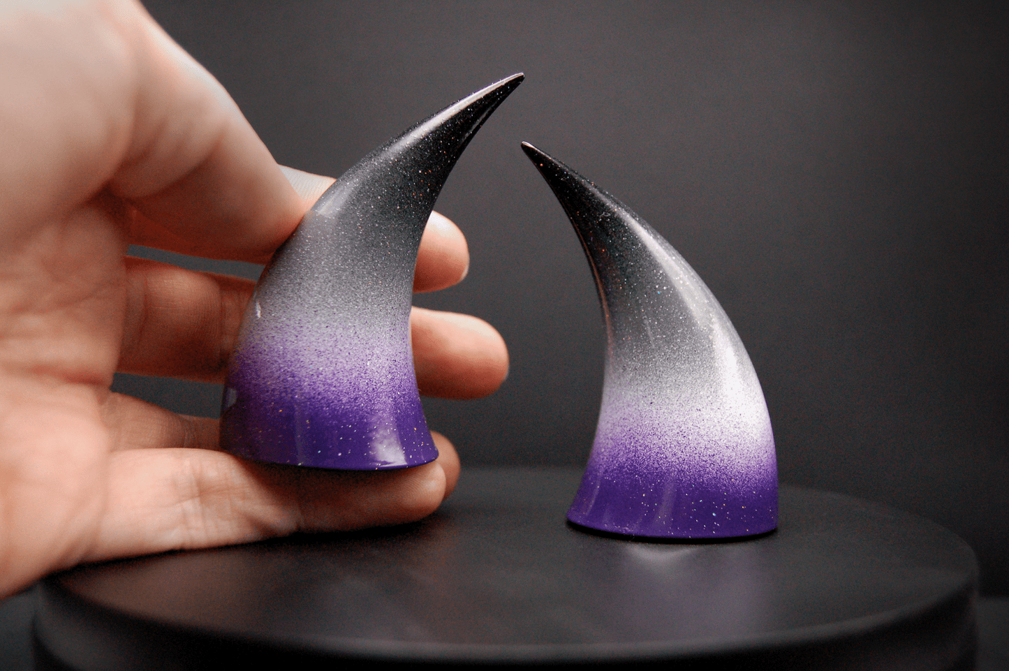 Ace Pride Incubus Horns - Glitter - Haus of Brimstone - 