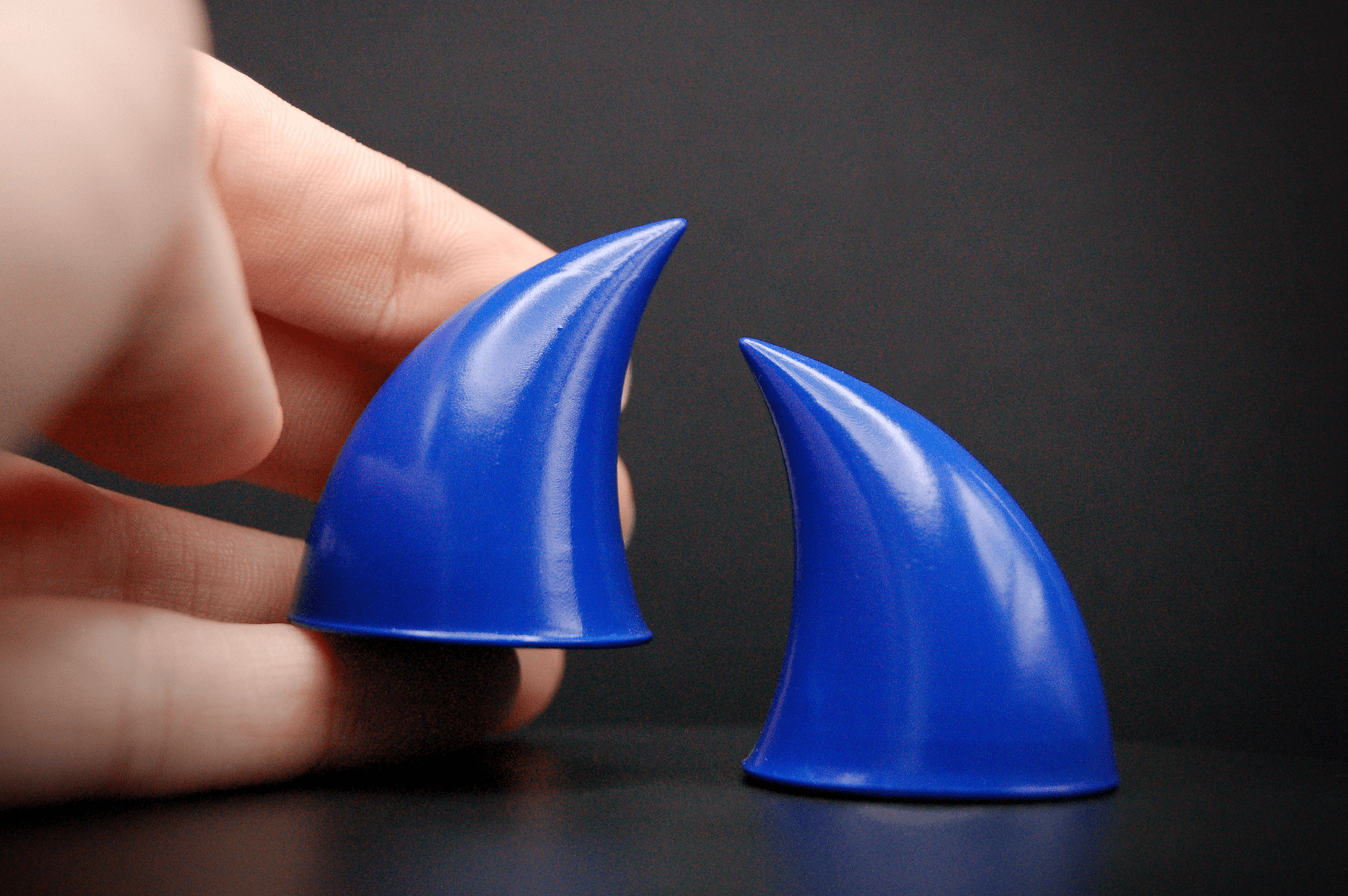 Babylon Blue Imp Horns - Gloss - Haus of Brimstone - 