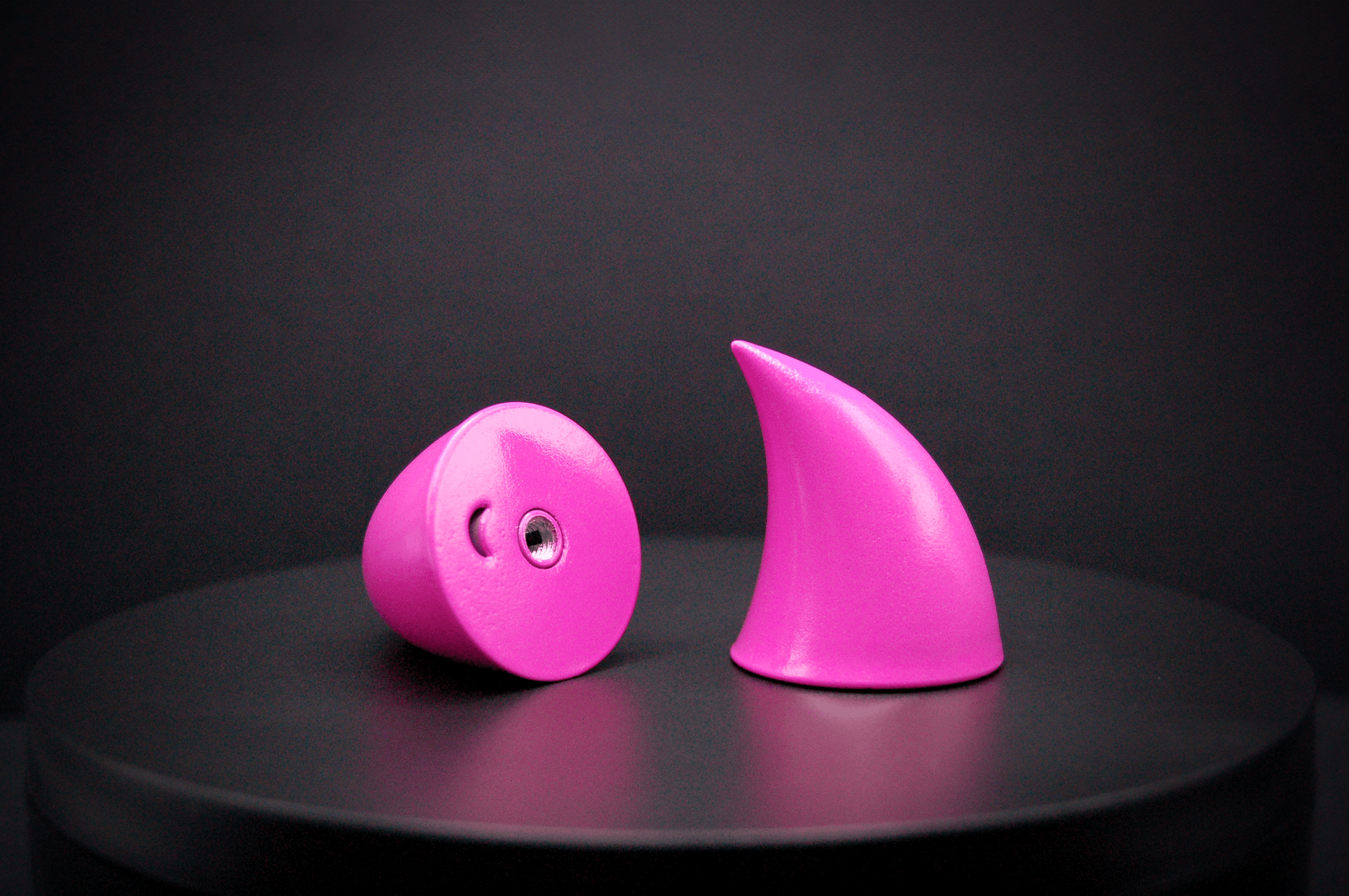 Barbed Pink Imp Horns - Gloss - Haus of Brimstone - 
