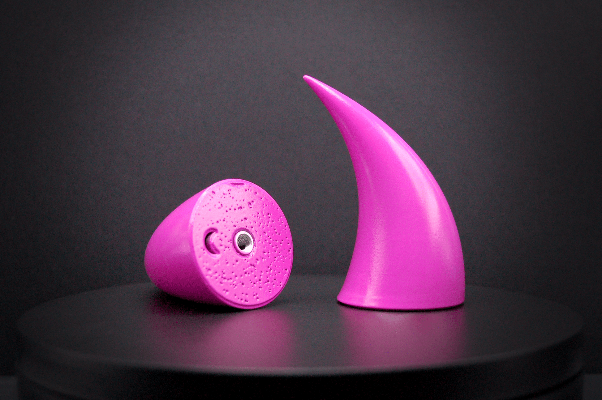 Barbed Pink Incubus Horns - Gloss - Haus of Brimstone - 
