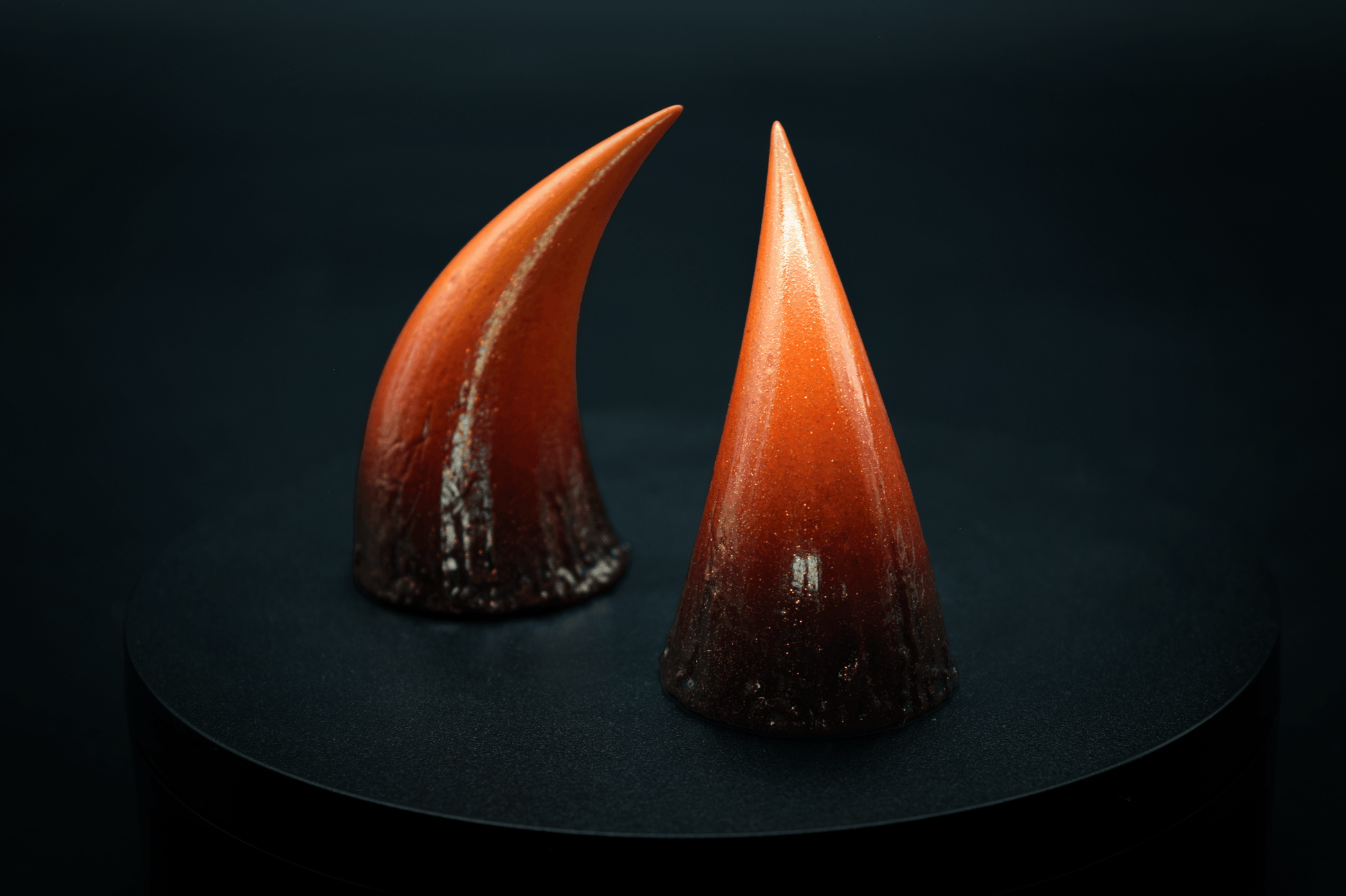 Bonfire Ombré Fiend Horns - Gold Glitter - Haus of Brimstone - 