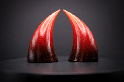 Bonfire Ombré Incubus Horns - Gold Glitter - Haus of Brimstone - 