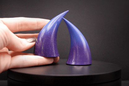 Celestial Ombré Incubus Horns - Rainbow Glitter - Haus of Brimstone - 