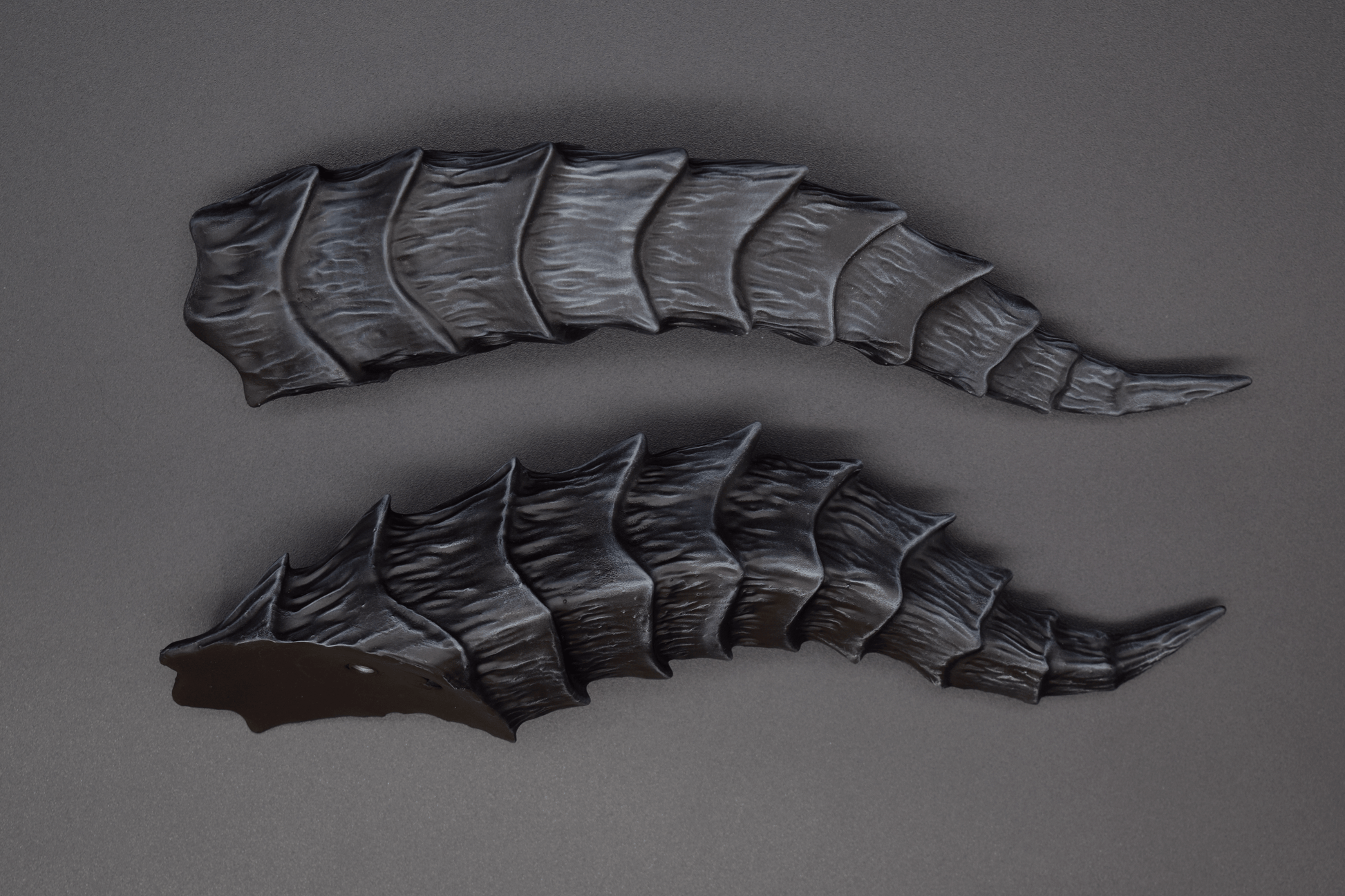 [MADE-TO-ORDER] Gargoyle Black Tiefling Horns - Matte - Haus of Brimstone - 