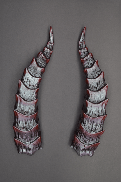 [MADE-TO-ORDER] Hades Violet Tiefling Horns - Iridescent - Haus of Brimstone - 