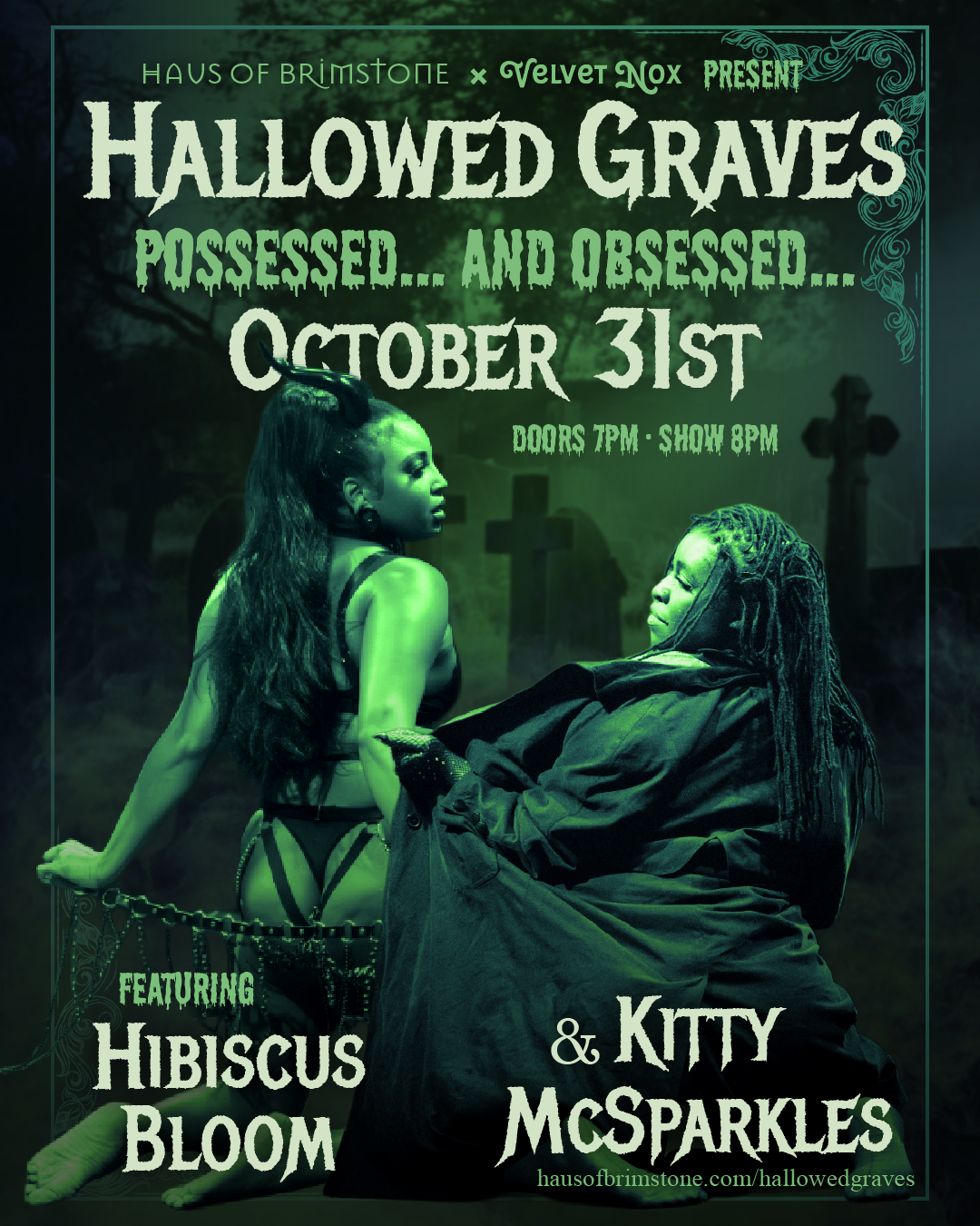 Hibiscus & Kitty Hallowed Graves Promo
