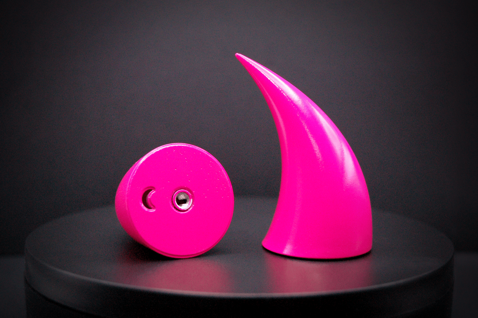 Hot Pink Incubus Horns - Gloss - Haus of Brimstone - 