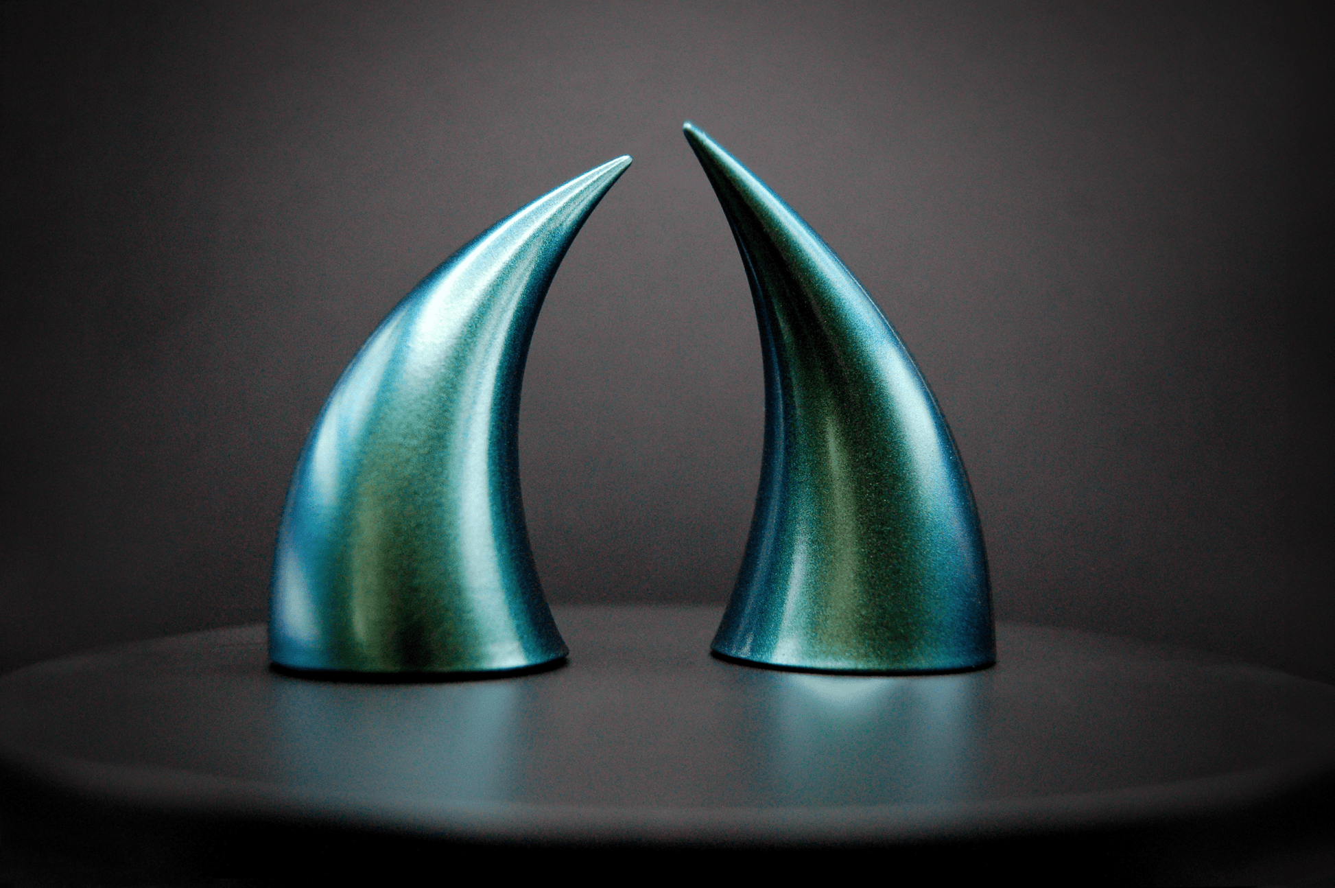Kelpie Turquoise Incubus Horns - Metallic - Haus of Brimstone - 