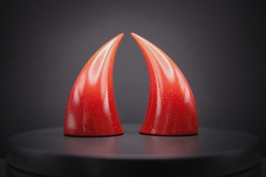Molten Ombré Incubus Horns - Gold Glitter - Haus of Brimstone -