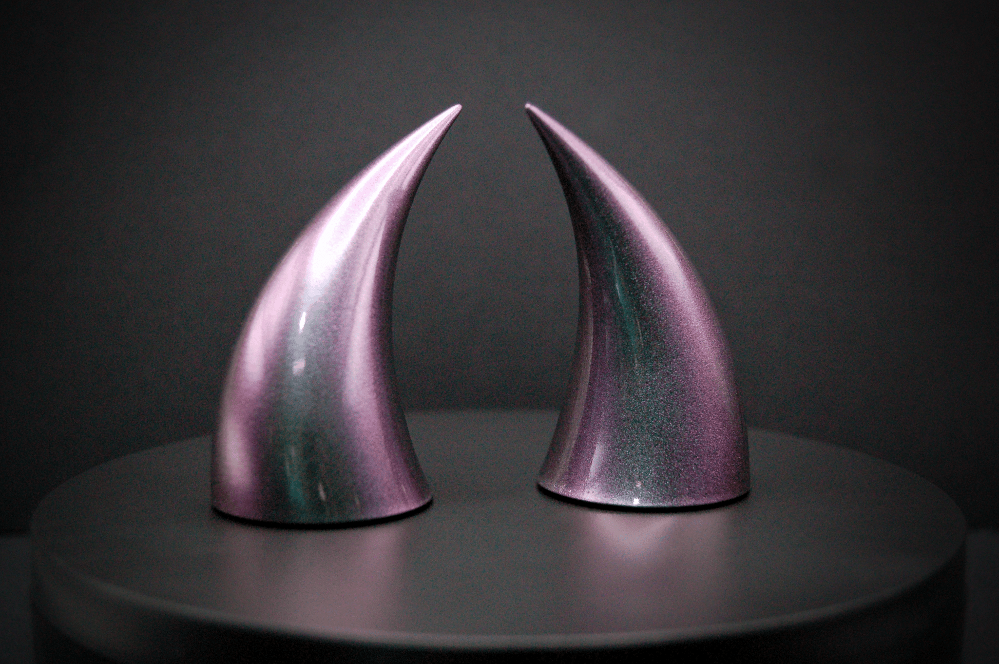 Mystic Violet Incubus Horns - Metallic - Haus of Brimstone - 