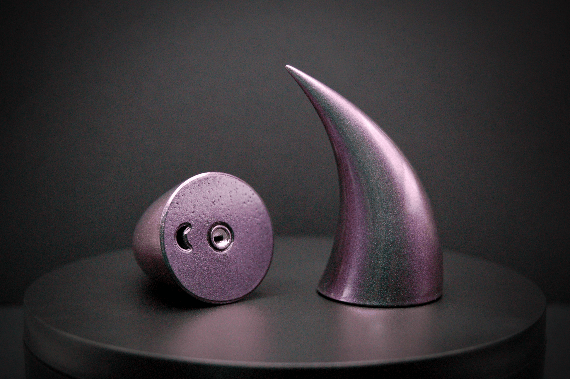 Mystic Violet Incubus Horns - Metallic - Haus of Brimstone - 