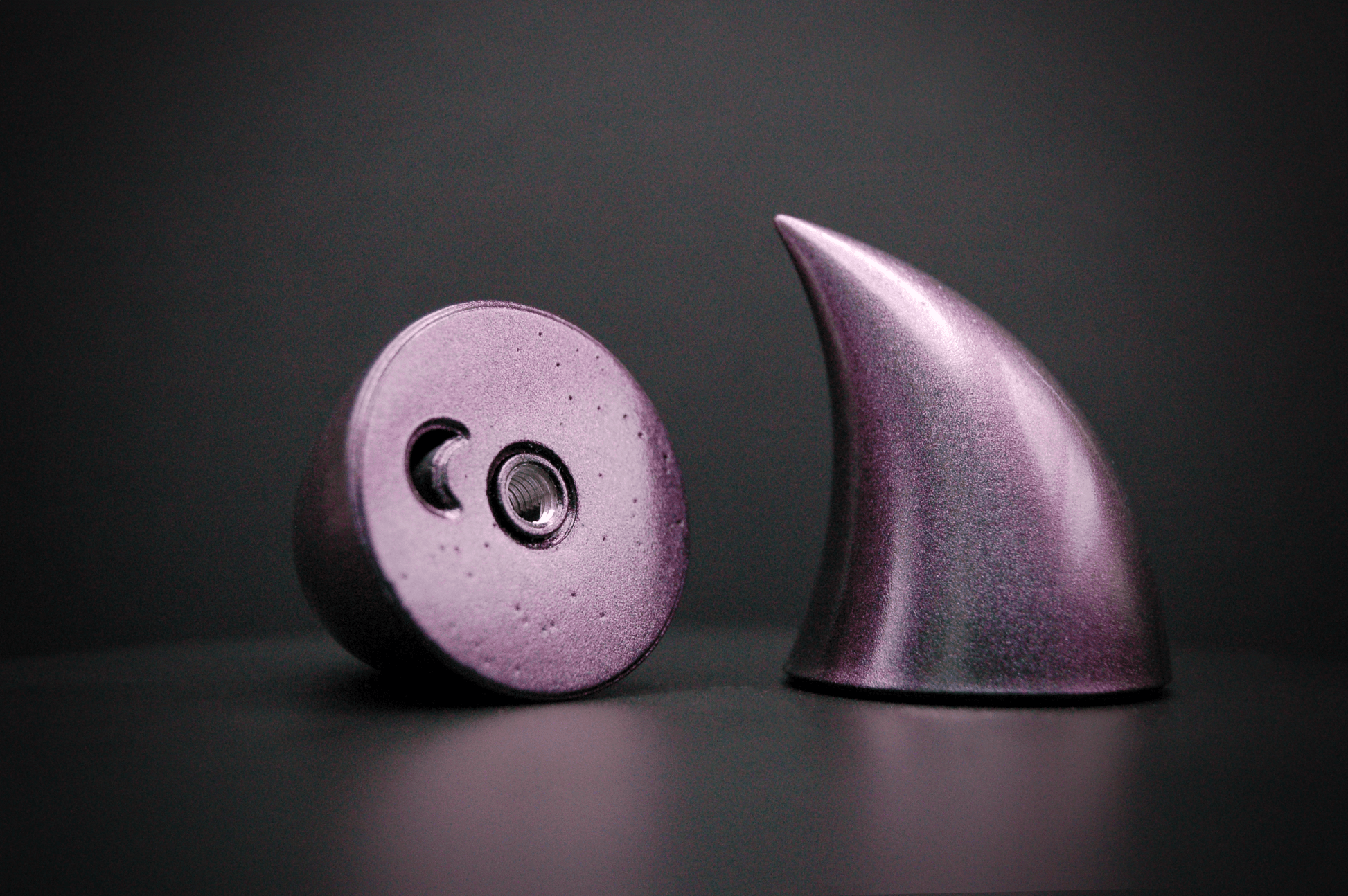 Mystic Violet Imp Horns - Metallic - Haus of Brimstone - 