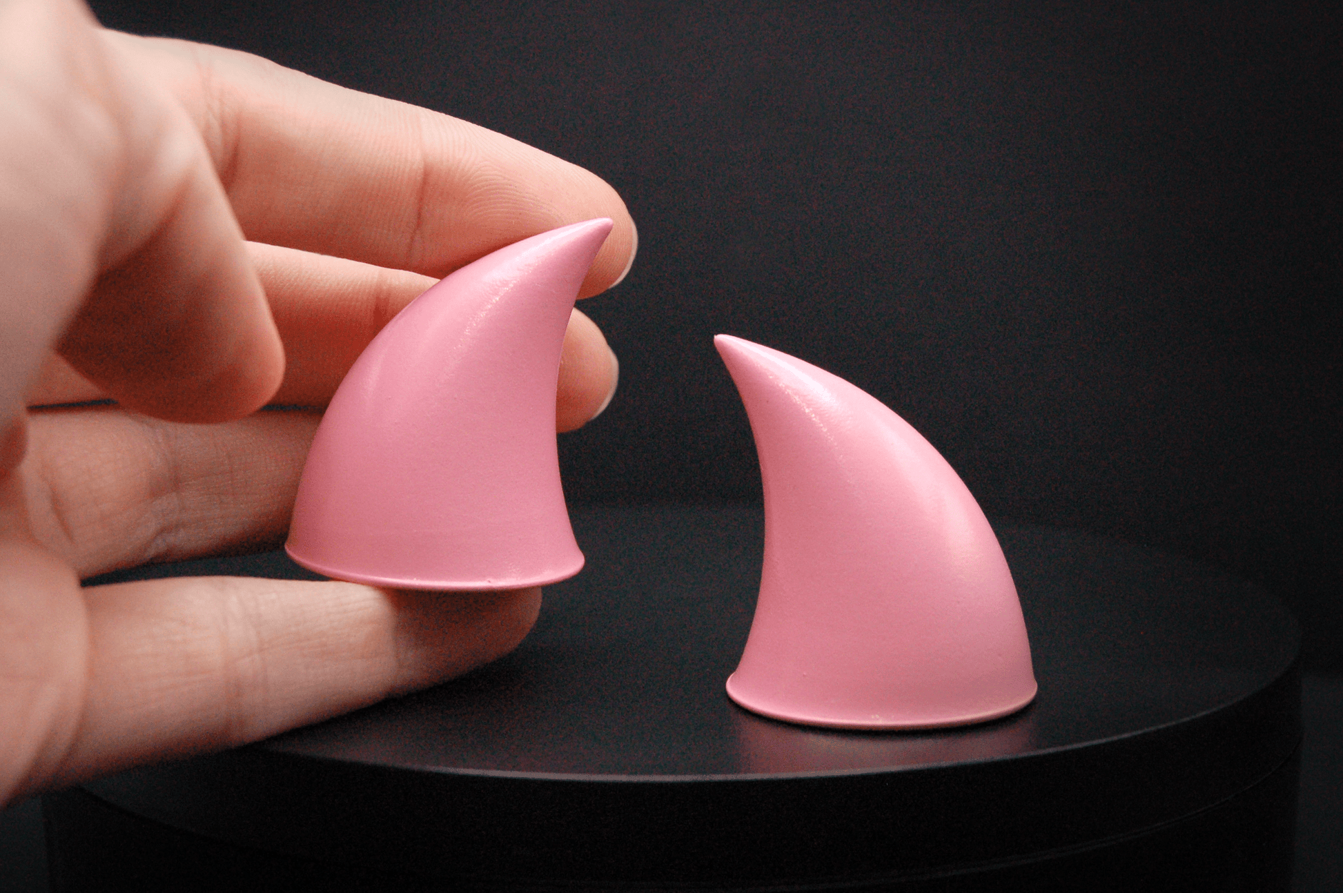 Sugar Pink Imp Horns - Gloss - Haus of Brimstone - 