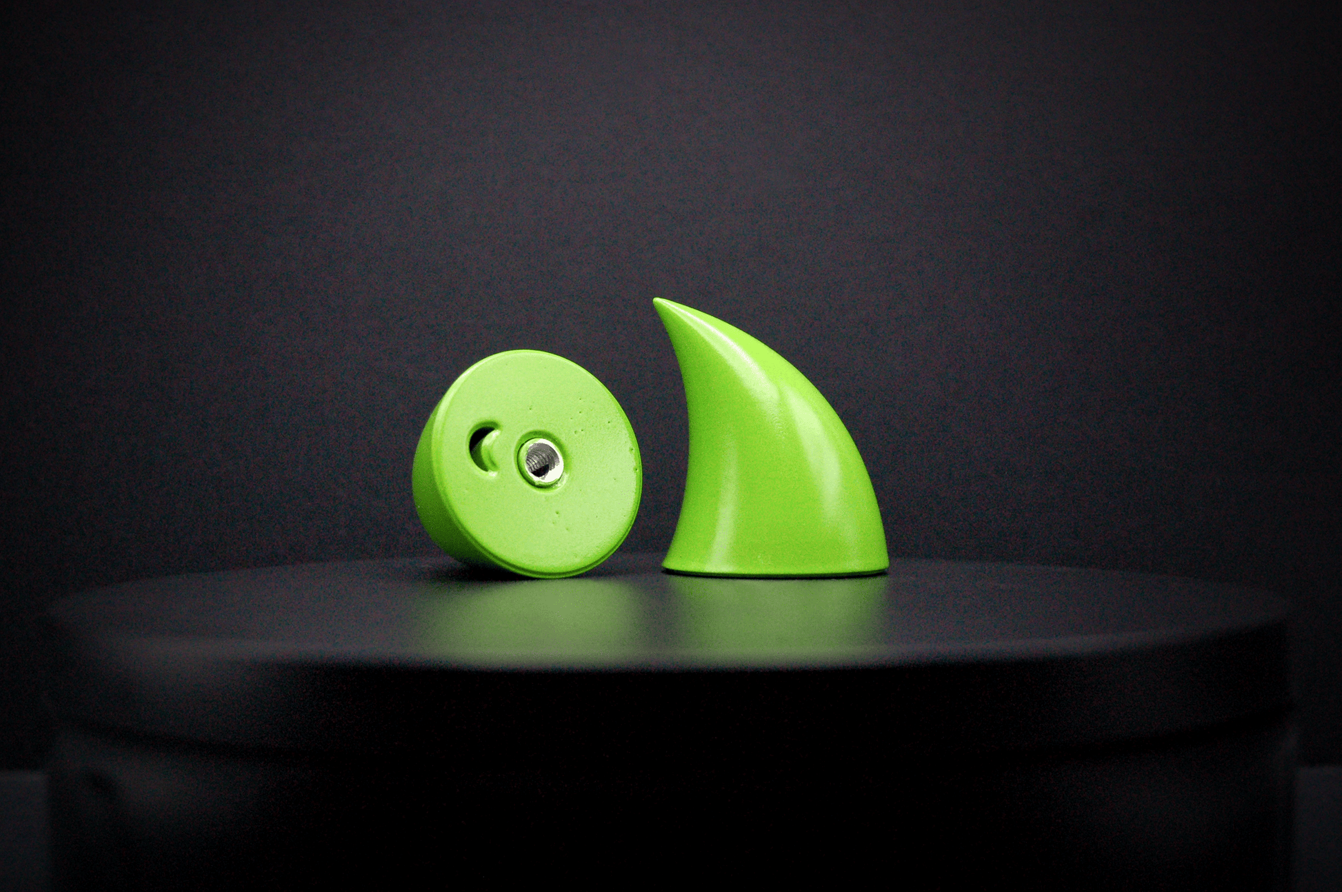Poison Green Imp Horns - Gloss - Haus of Brimstone - 