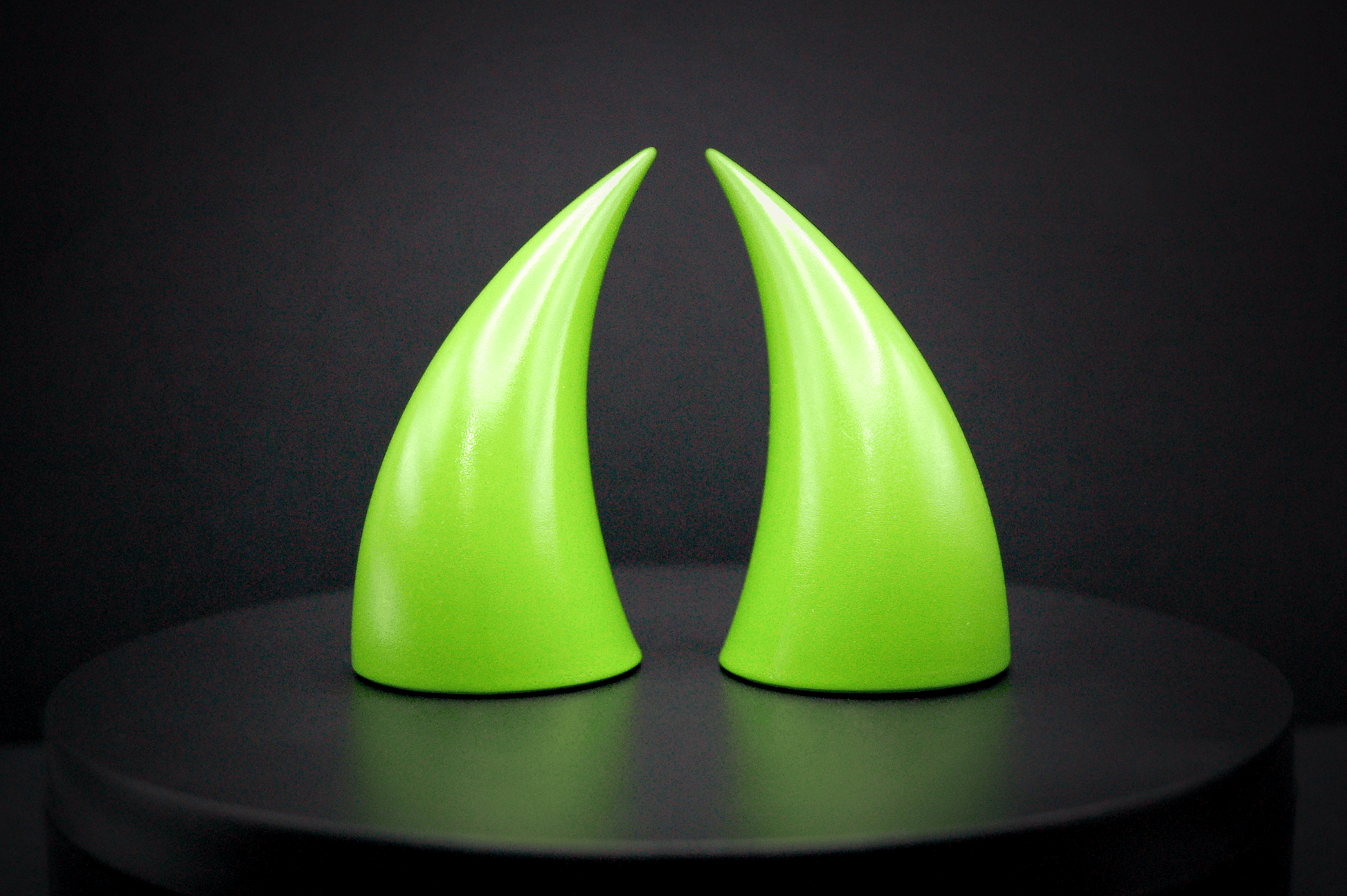 Poison Green Incubus Horns - Gloss - Haus of Brimstone - 