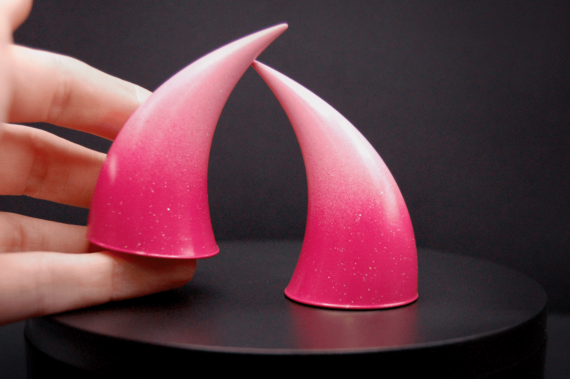 Rapture Ombré Incubus Horns - Glitter - Haus of Brimstone - 