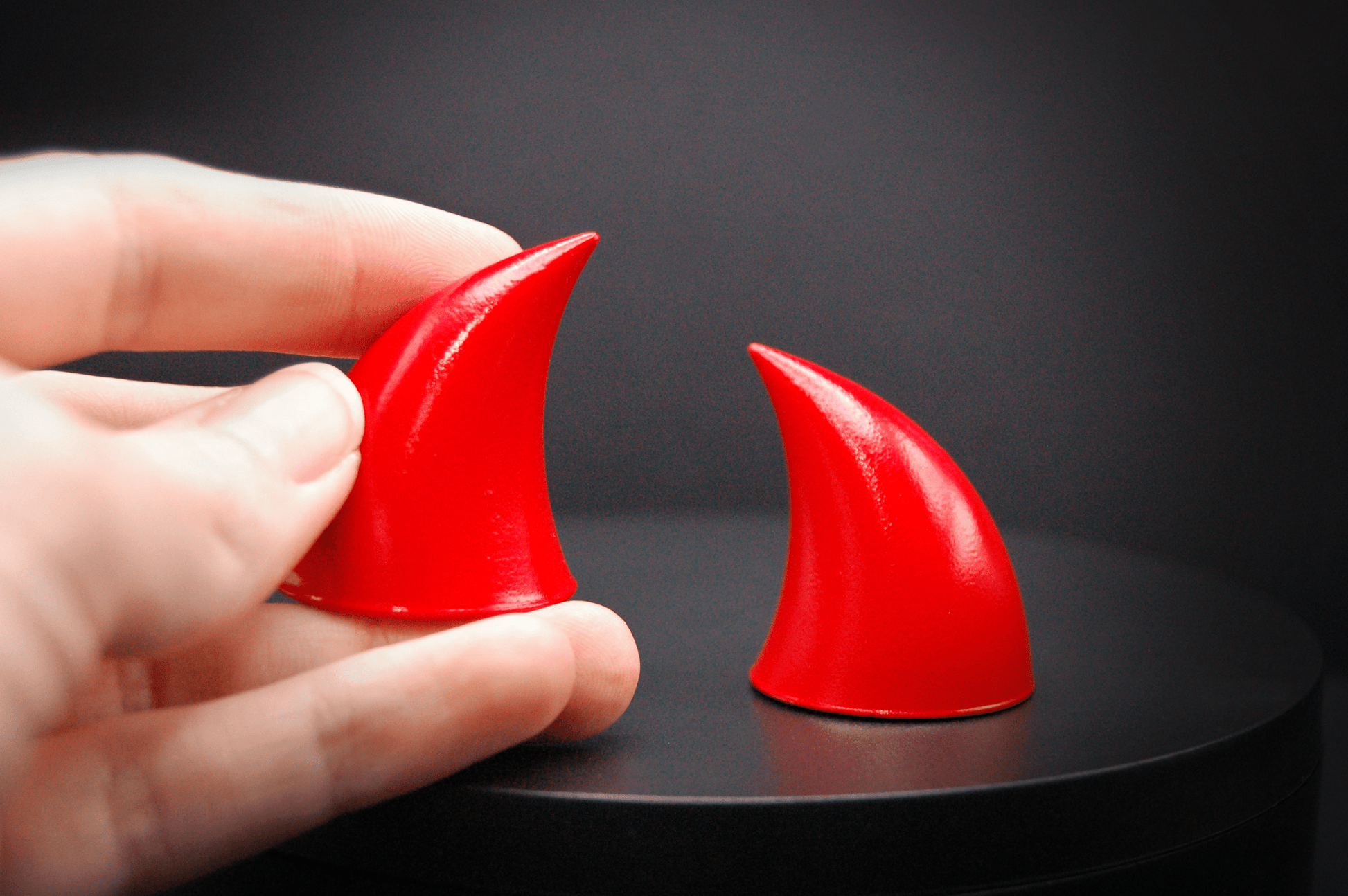 Scarlet Imp Horns - Gloss - Haus of Brimstone - 