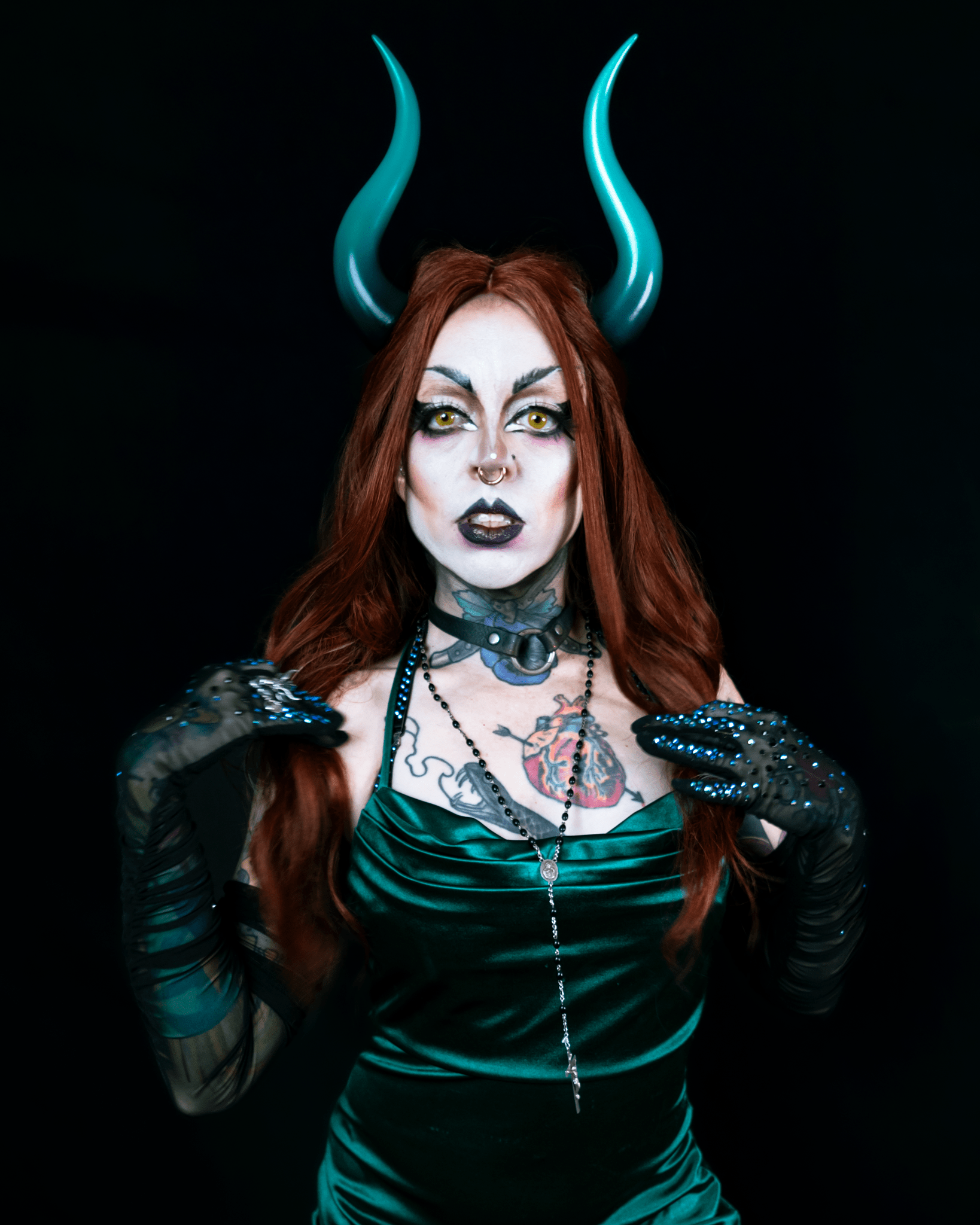 Scylla Ombré Succubus Horns - Iridescent - Haus of Brimstone - 