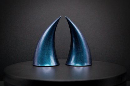 Siren Blue Incubus Horns - Metallic - Haus of Brimstone - 