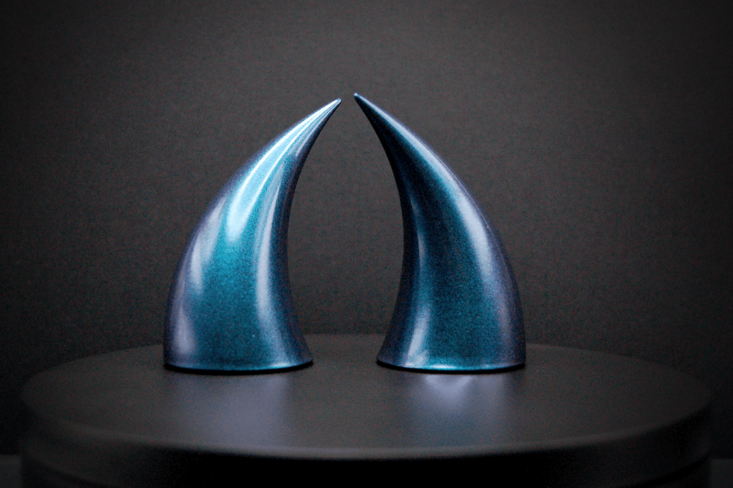 Siren Blue Incubus Horns - Metallic - Haus of Brimstone - 
