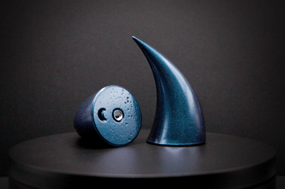 Siren Blue Incubus Horns - Metallic - Haus of Brimstone - 