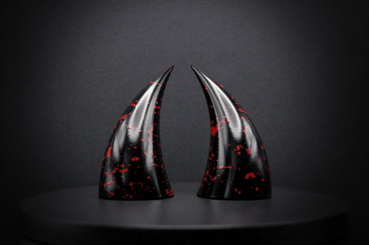 Slasher Black Incubus Horns - Gloss - Haus of Brimstone -