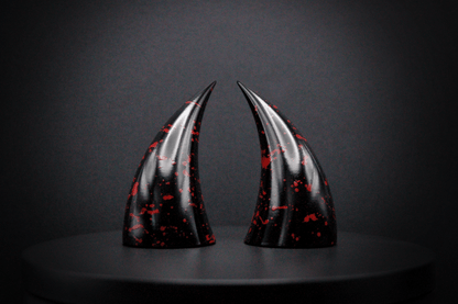 Slasher Black Incubus Horns - Gloss - Haus of Brimstone - 