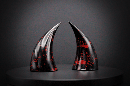 Slasher Black Incubus Horns - Gloss - Haus of Brimstone - 
