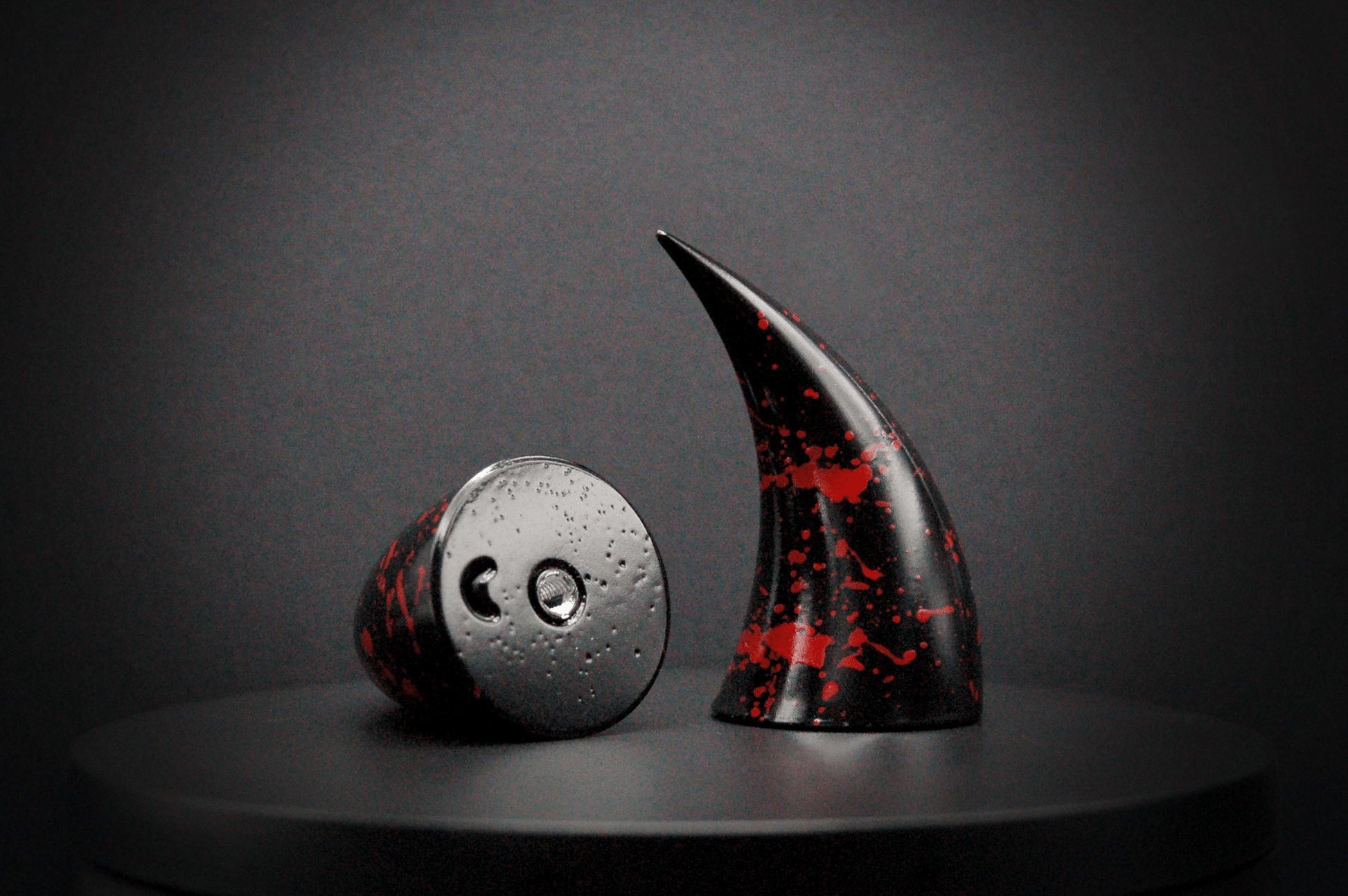 Slasher Black Incubus Horns - Gloss - Haus of Brimstone - 