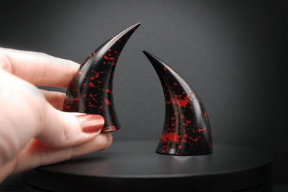 Slasher Black Incubus Horns - Gloss - Haus of Brimstone - 